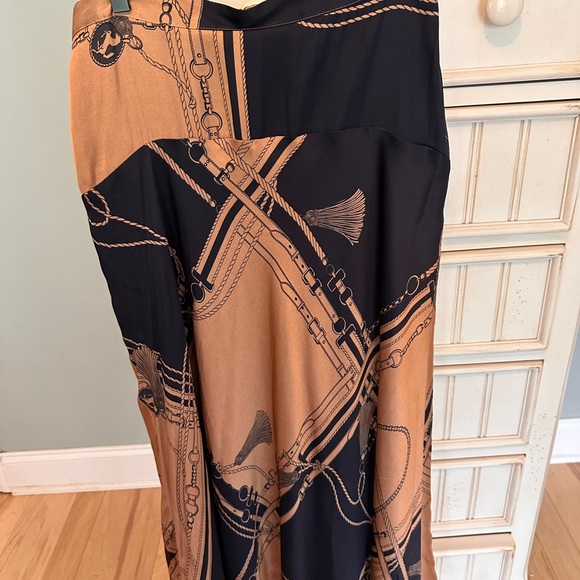 Ann Taylor Equestrian themed midi skirt- size 4 - Picture 3 of 5